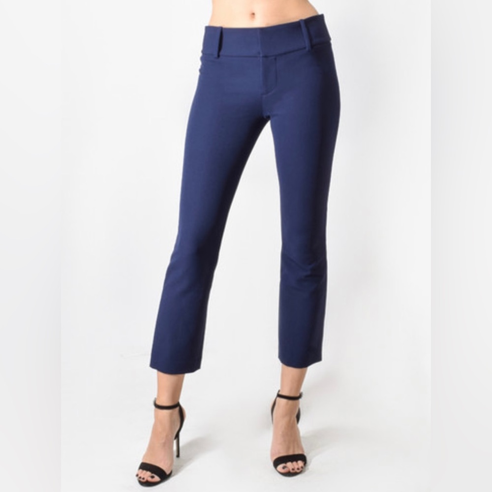 Alice + Olivia Stacey Slim Ankle Pant in Sapphire